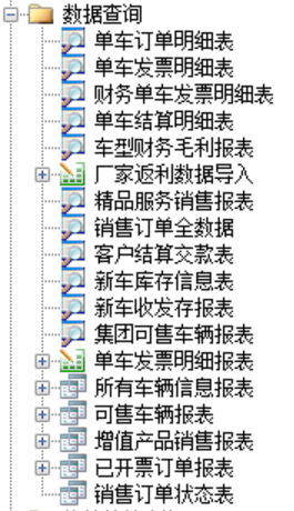 用勤哲Excel服務(wù)器開發(fā)4S店新車銷售系統(tǒng) - 系統(tǒng)主要報表