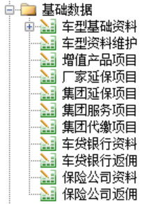 用勤哲Excel服務(wù)器開發(fā)4S店新車銷售系統(tǒng) - 主要基礎(chǔ)數(shù)據(jù)